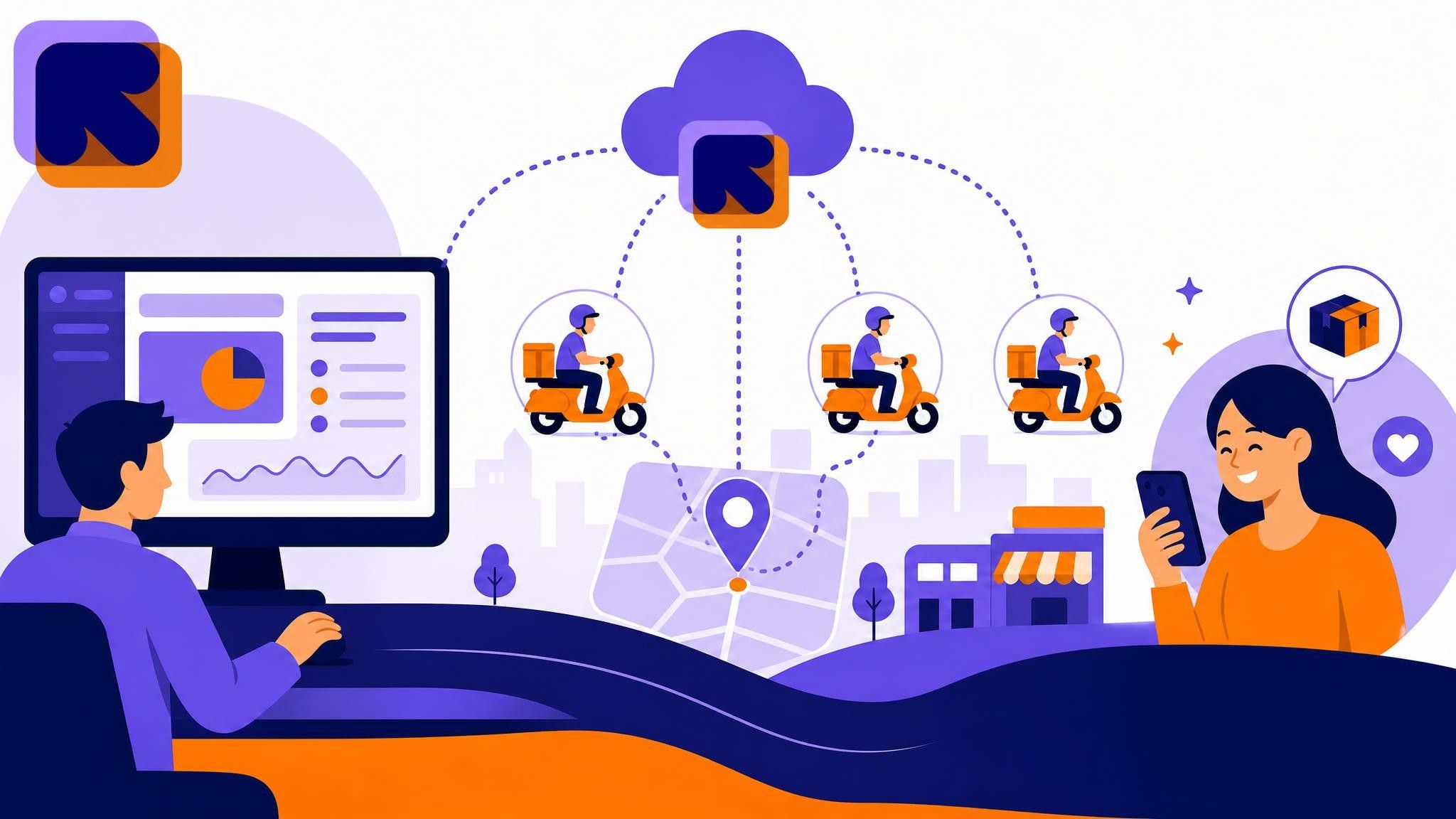 Zuma ERP e entregadores conectados em tempo real: como unificar a operação e encantar o cliente